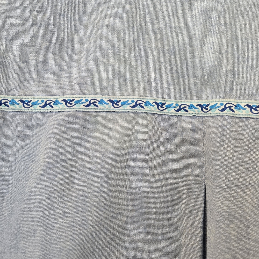 Vintage Cricket Button Down Patchwork Boho Heart … - image 7